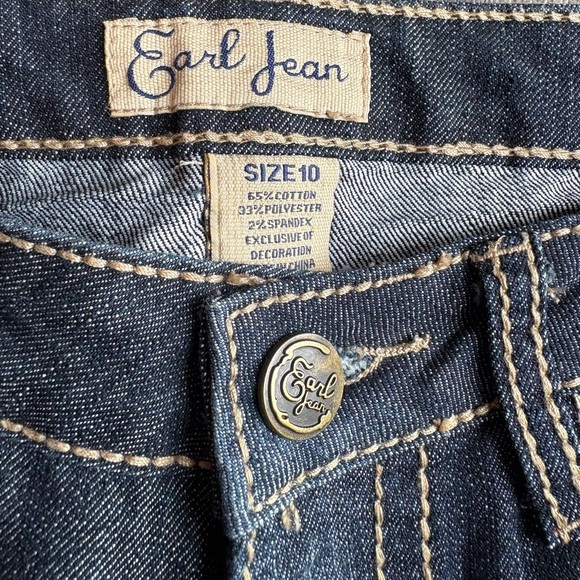 Earl Jean low rise bootcut jeans with contrast stitching size 10 2000s y2k - Picture 6 of 6